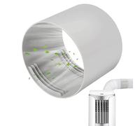 ZeiLaBang Kakadi Air Conditioning Exhaust Hose Adapter, 150mm ABS Plastic, HARDWARE_TUBING, White, 1 count, 0.15m x 150mm, 1.5mm Wall Thickness