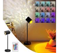 ZeiLaBang Kakadi Sunset & Wave Lamp 2-in-1 Sunset Lamp, Dual Mode Projection with Remote Control, Sunset Lamp, 16 RGB Colours, USB Port Sunlight LED Projector, Selfie/Photography/Party