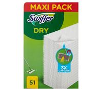 Zeilako Dust Trapper Cloths, 51 Dry Microfibre Cloths, Dust and Dirt Catch Cloths, Great for All Types of Floors and Animal Hair, Cloths with 79% Recycled Fibres