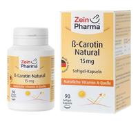 Zein Pharma Beta Carotene Natural, 15 mg, 90 caps, 100 g