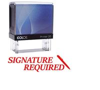 Zein Text Checked Signature Required colop Stamps Personalized Teacher Stamps self Ink Rubber colop Printer 20 Stamp (red Ink)