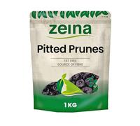 Zeina Pitted Prunes Ideal for Healthy Snacks in Resealable Zip pack (1Kg) - Source of Fibre, Low Fat - Sticky and rich, No added Sugar, Vegetarian