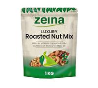 Zeina Premium Quality Roasted Mixed Nuts for Healthy Snacks (1Kg) - High Nutrition Protein Snack with A Blend of Roasted Cashew Nuts, Almonds, Pistachio Kernels and Pecans