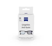 ZEISS Anti-Fog Lens Wipes, Pre-Moistened, Individually Wrapped Defogger Wipes for Coated Lenses, Binoculars, Scopes, Cameras, and Glasses, 30 Count
