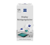 ZEISS Display Cleaning Wipes Alcohol-Free Pack of 120 for Safe & Effective Cleaning of Optical Surfaces - Each Cloth Individually Packed - Ideal for Travelling or Travelling