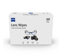 ZEISS Lens Wipes, Lens Cleaner for Glasses, Cameras & Binoculars,Individually Packed Single Use Disposable Cloths in Sachets, for Handy and Portable