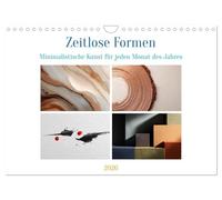 Zeitlose Formen (Wandkalender 2026 DIN A4 quer), CALVENDO Monatskalender: Dieser Kalender vereint abstrakte Formen, klare Linien und sanfte Farben zu ... für alle, die Design und Ästhetik lieben.