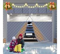 ZEIWEO Garage Door Screen Insulated Garage Door Cover 1 Car 9x7Ft Gray Modern