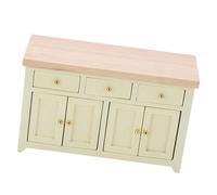 Zeiwohndc 1/12 Miniature Dollhouses Storage Cabinet with Functional Drawer and Door for Role Playing Children and Craft Enthusiasts Dollhouses Furniture