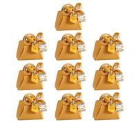 Zeiwohndc 10 Pieces Stylish Leather Packaging Box Travel Bag Small Candy Bag PU Storage for Jewelry and Small Item Pu Handbag