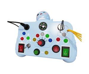 Zeiwohndc Activity Board Busy Toy Basic Life Skill Exercise Kid & Parent Skill Teaching Sensory Learning for