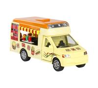 Zeiwohndc Alloy Pull-Back Ice Cream Cart Toy, Educational Pretend Play & for Boys Girls Interactive Fast Food Car Model