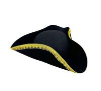 Zeiwohndc Caribbeans Pirate Hat Adjustable Unisex Skull Emblems Costume for Costume Parties and Role Playing Unique