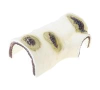 Zeiwohndc Cave Small Animal Hide Resin Log Pet Tortoise Escape Habitat Safe for Lizards Leopard Scorpions Small Animal Hideaway