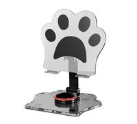 Zeiwohndc Clear Acrylic Desktop Stand Foldable Tablet Holder Adjustable For Secure Device Placement Strong For Tablets And E Readers