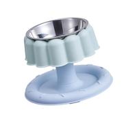 Zeiwohndc Elevated Stainless Steel Cats Feeding Bowl with Antislip Base Detachable for Comfortable Necks and Easy Cleaning Nonslip Cats Bowl