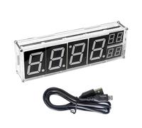 Zeiwohndc Enthusiasts 8 Digit Digital Clock Set With Temperature Display & ESP8266 Connection Controlled ESP8266 Set Office Desk