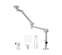 Zeiwohndc Mic Suspension Boom Arm Stand Featuring Smooth Damping and Integrated Cord Management Heavy Duty Studio Mic Stand