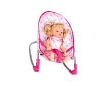 Zeiwohndc Multipurpose Simulation Baby Dolls Crib Bed Toy Portable Accessory for Nursery Room Decoration and Pretend Play Simulation Dollhouses Bed