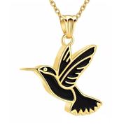 Zeiwohndc Pet Ashes Treasure Necklace Featuring Symbolic Bird Engraving and Secure Wear Resistant Commemoration Charm Resilient Bird-Embossed Necklace Safe Compartment