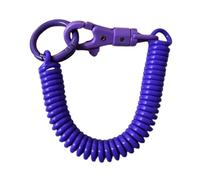 Zeiwohndc Spirals Spring Coil Stretchy Keychain Retractable Elastic Anti-Lost Spirals Keyring Theftproof Keyring Coiled Holder