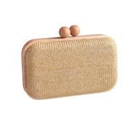 Zeiwohndc Straw Clutches Purse for Women Crossbody Bag Summers Beach Shoulder Bags Envelope Wallet Woven Evening Handbags Gifts Evening Handbag