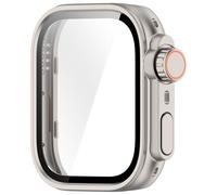 Zeiwohndc Toughened Glass Screen Protector Integrated Full Coverage Antiscratch Shell Watch Housing Sleeve Guard For Watch Fit 4 Transparent Smartwatch Shell