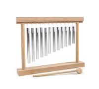Zeiwohndc Wooden Percussion Table Chimes Toy with 12 Metal Tones for Musical Exploration and Sensory Development Wooden Instruments