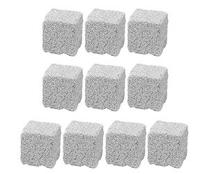 Zeizafa 10Pcs Hamster Chew Toy Lava Square Stone Teeth Grinding Toys Mineral Stone Chew Toy For Chinchilla Rabbit Teeth Grinding Lava Block