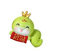 Zeizafa 2025 Snake Year Ornament Cartoon Luckys Figurine Landscape Car Interior Home Desktop Decoration Figurine