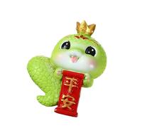 Zeizafa 2025 Snake Year Ornament Cartoon Luckys Figurine Landscape Car Interior Home Desktop Decoration Figurine