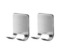 Zeizafa 2Pcs Stainless Steels Shaver Hook Space Saving Bathroom Wall Mount Organizers Shaving Holder Shelf for Home Shaving Holder Shelf