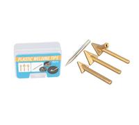 Zeizafa 3/4Pcs Soldering Iron Tips Set Coppers Repair Triangular Smoothing Head Welding Tips Iron Welder Replacement Tips