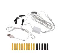 Zeizafa 300cm 1/3/5/10-in-1 USB Powered AAA Battery Eliminators With Conductors For Christmas Tree Lights LED Decorations USB Power Supply