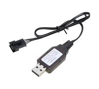 Zeizafa 7.4V SM4P USB Charging Cable Lithium Batteries Charging Cord for DE36W DE65 HM202 EC08 EC16 Remote Controlled Car