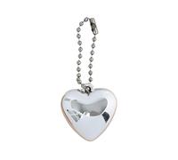 [Zeizafa] Adorable Acrylic Love Shape Bow Charm Key Ring Removable Chain Design Phone Chain Backpack Decoration Fashionable Phone Strap Gift, c, One size