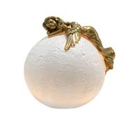 Zeizafa Angelic Lie On Moon Night Lamp LED Light Resins Figurine Sculpture For Bedroom Decoration Great Kids And Adults Bedroom Nightlight