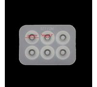 Zeizafa Beads Molds 30 PCS Silver Washers Bead Silicone Molds with Hole Jewelry Making Epoxy Resin Molds for Earrings Pendants