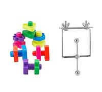 Zeizafa Bird Toys For Parakeets 7pcs Set Parrot Spinner Chewing Puzzle Toys Suitable Size Improve Color Discrimination Ability Bird Puzzle Toys For Cockatiel