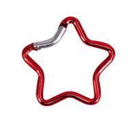 Zeizafa Carabiner Clip Star Shaped Climbing Buckle Aluminum Alloy Heavy Duty Keyring Hook For Camping Fishing Hiking Traveling Travel Accessory