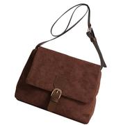 [Zeizafa] Casual Underarm Bag PU Leather Shoulder Bag Functional Handbag Large Capacity Adjustable Strap Fashionable Women Purse for Daily Use, coffee