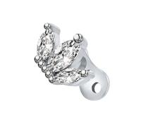 [Zeizafa] Dermal Anchor Set for Lips and Cheeks Stainless Steel Body Decoration Handmade Piercing Jewelry for Sensitive Skin Professional Piercing Supplies, フリーサイズ, No Gemstone