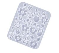 Zeizafa Ear Rings Epoxy Mould Tools/Flower Shaped Earrings Mold Handmade Ear Pendant Silicone Molds for Craft Enthusiasts