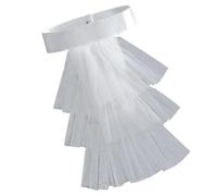 Zeizafa Elegant Victorian Costume Collar Ruffled Lace Jabot Neck Collar for Halloween Parties Cosplay Vampires Costume Collar