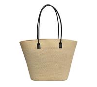 Zeizafa Eye Catching Straw Beach Bag with Spacious Interior Shoulder Bags Casual Handbag for City Shopping or Outdoor Picnics Outdoor Picnics Bag
