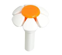 Zeizafa for Cat Fountain Replacement Flower Nozzle for Head for Dogs Round Stainless Steel Top Water Dispenser Orange