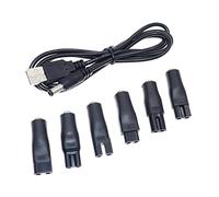Zeizafa For Power Plug 5.5 X 2.1mm Male To C8 Tail Female Adapter Connector Cable Conversion Plug For Shaver Hair 5.5x2.1mm Male Plug