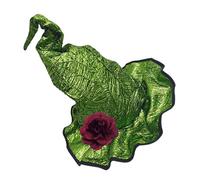 Zeizafa Halloween Witch Hat Comfortable Wizard Hat with Flower for Cosplay and Mystery Themed Gatherings Roleplaying Headwear Halloween Party Hat