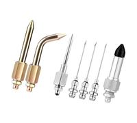 Zeizafa Heavy Duty Grease Tool Adapter Set with 3 Nozzles 1 Needle Elbow Fitting Coupler Suitable for High Pressure Lubrication Lubrication Tool