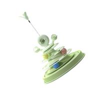 Zeizafa Intelligent Automatic Rotation Cats Toy Electric Turntable Random Moving for Indoor Pet Busy Owner Toy